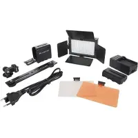 Falcon Eyes LED Lamp Set Dimbaar DV-160V-K2 incl. Accu