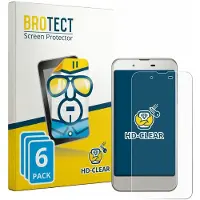 BROTECT - Screenprotector voor Sharp Aquos SHV37 - Folie Beschermfolie transparant 6 Stuks