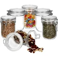 Bormioli Rocco Set van 6 Ambala Fido inmaakpotten rond 50cl