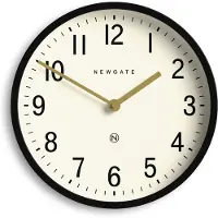 Newgate Master Edwards wall clock in black