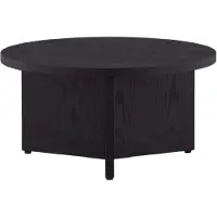 QUVIO Salontafel - Zwart Hout - Scandinavisch Design