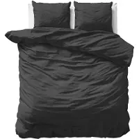 Primaviera Deluxe Dekbedovertrek Satin Black Katoensatijn-240 x 200 / 220 cm | Lits-Jumeaux