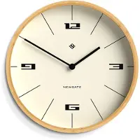 Newgate Bali Wandklok in Bamboe - lijnen