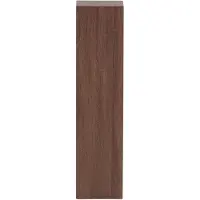 QUVIO Cato Bijzettafel zuil - Bruin Hout - Stijlvolle Zuil voor Interieur