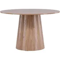 QUVIO Eettafel Odin - Scandinavisch Design - Ronde Tafel - Natuurlijk MDF