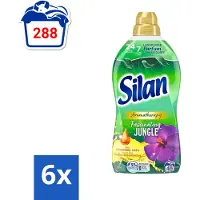Silan Aromatherapy - Wasverzachter - Fascinating Jungle - Essentiële Oliën en Langdurige Parfum - 48 Wasbeurten - 1.056L - Voordeelverpakking - 6 stuks