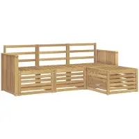 Syfax Buiten bankenset 4 pcs Wit 189,5 x 122,5 x 73 cm