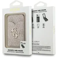 GUESS Pasjeshouder - 4G Wallet Cardslot Magsafe Stand & Mirror 4G Classic - Roze