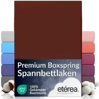 Eterea Cosmesi Naturale etérea Extra Jersey Hoeslaken 240x220 cm - Oekotex - 100% katoen - bis 35 cm - Rood