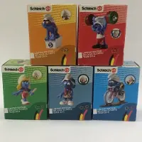 Schleich 5 Smurfen in doosje met Belgische vlag (promotie)