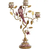 Light & Living - Kandelaar LOROS - Rood - 22.5x9x31.5 cm