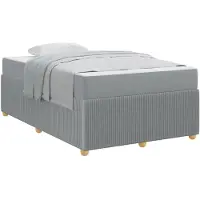 vidaXL Bedframe Lichtgrijs 120 x 200 cm Stof