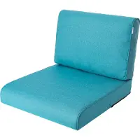 Hobbygarden Tuinkussen Nel Azuurblauw 60x60cm - Geschikt voor oa Wicker tuins-set & Stoelen - Waterafstotend - UV Bestendig