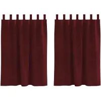 vidaXL Gordijnen 2 st Wijnrood 140 x 140 cm fluweel