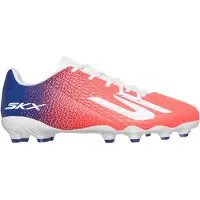 SKECHERS SKX_2 Club Gras / Kunstgras Voetbalschoenen (MG) Kids Wit Felrood Blauw Roze