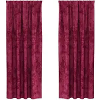 vidaXL Velvet Gordijnen 2 st Wijnrood 225 x 140 cm Fluweel