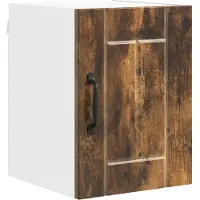 vidaXL Wandkast LUCCA Gerookt eiken 30 x 31 x 40 cm Bewerkt hout