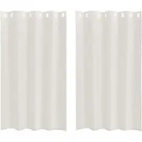 vidaXL Voile Gordijn 2 st Crème 175 x 140 cm Polyester