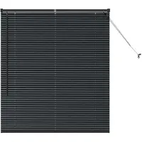 vidaXL Venetiaanse jaloezie Zwart 130 x 110 cm 25 mm Aluminium