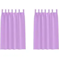 vidaXL Blackout Gordijnen met Ringen 2 st Paars 175 x 140 cm Polyester