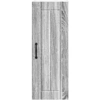 vidaXL Wandkast LUCCA 2 st Grijs sonoma Bewerkt hout