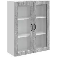 vidaXL Vaatwasserpaneel Kalmar Grijs Sonoma 80 x 31 x 100 cm