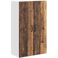 vidaXL Wandkast LUCCA Oud hout 60 x 31 x 100 cm Bewerkt hout