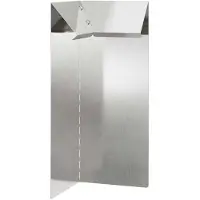 vidaXL Slakkenhekje 10 x 10 x 25 cm Roestvrij staal Zilver