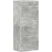 vidaXL Badkamer wandkast TULUM Beton Grijs 37 x 24,5 x 86 cm