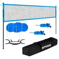 Softee volleybalset - blauw/zwart