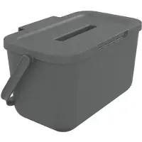 Sundis Afvalbak Loops - Kunststof - Grijs - 16.4x25.7x14cm - 4l