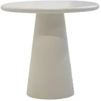 Giga Meubel Eettafel Brunn - Rond Beige Eco Composiet - 80cm
