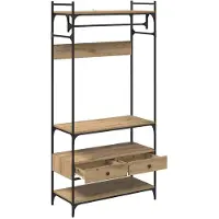 vidaXL Kledingkast artisanaal eikenkleurig 89 x 39 x 184.5 cm