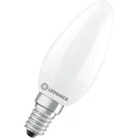Ledvance LED Filament Kaarslamp E14 - 3.4W 470lm 2700K 230V - Mat Glas - Ø35mm - Geschikt voor kroonluchters, eettafels, woonkamers