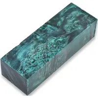 Brisa Stabilized Curly Birch, emerald green