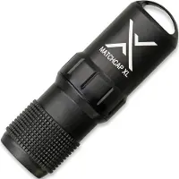 Exotac MATCHCAP XL 004100-BLK waterdichte capsule, zwart