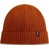 Retki 100% Merino rib one size muts, orange