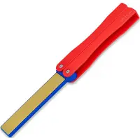 Fällkniven Foldable Sharpener FDC diamant en keramische slijpstaaf, 25 en 9 micron
