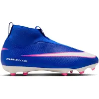 Nike Zoom Mercurial Superfly 10 Academy Gras / Kunstgras Voetbalschoenen (MG) Kids Blauw Wit Felroze