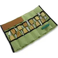 BeaverCraft S10 Wood Carving Set of 12 Knives in Tool Roll, houtsnijset