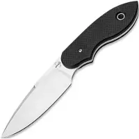 Böker Plus Trailmate 02BO097 Satin Nitro-V, Black G10, vaststaand mes, Steve Kelly design