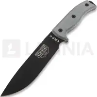 ESEE Model 6 black blade, grey handle 6P-B met zwarte schede + riemclip