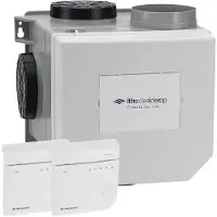 Itho Daalderop Optima2 CVE-S ECO HE - woonhuisventilator - 468 m3/h - eurostekker & extra perilex - ingebouwde vochtsensor + 2 RFT CO2 sensoren 230V