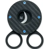 Fox knives Circle Cigar Cutter 743-3KT, PVD Sandvik 12C27, Twirl Fatcarbon, sigaarknipper