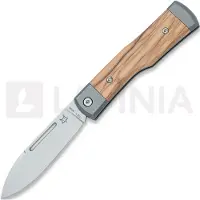 Fox knives Gunstock FX-558 OL Satin Böhler M390, Olive Wood, slipjoint zakmes