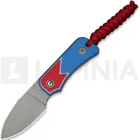 CIVIVI Baby Banter Fixed Jump Edition C23045A-1 Graywashed Nitro-V, Red White Blue G10, vaststaand mes, Ben Petersen design