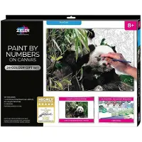 Zieler Paint By Numbers Panda Painting Kit Veelkleurig Kinderen
