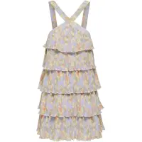 ONLY Zomerjurk 'ONLBelna' crème / kiwi / sering / abrikoos