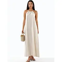 Hiccups for Kids Linnenmix Halternek Maxi-jurk