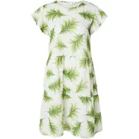 Vila Zomerjurk 'VISUN' crème / kiwi / pastelgroen